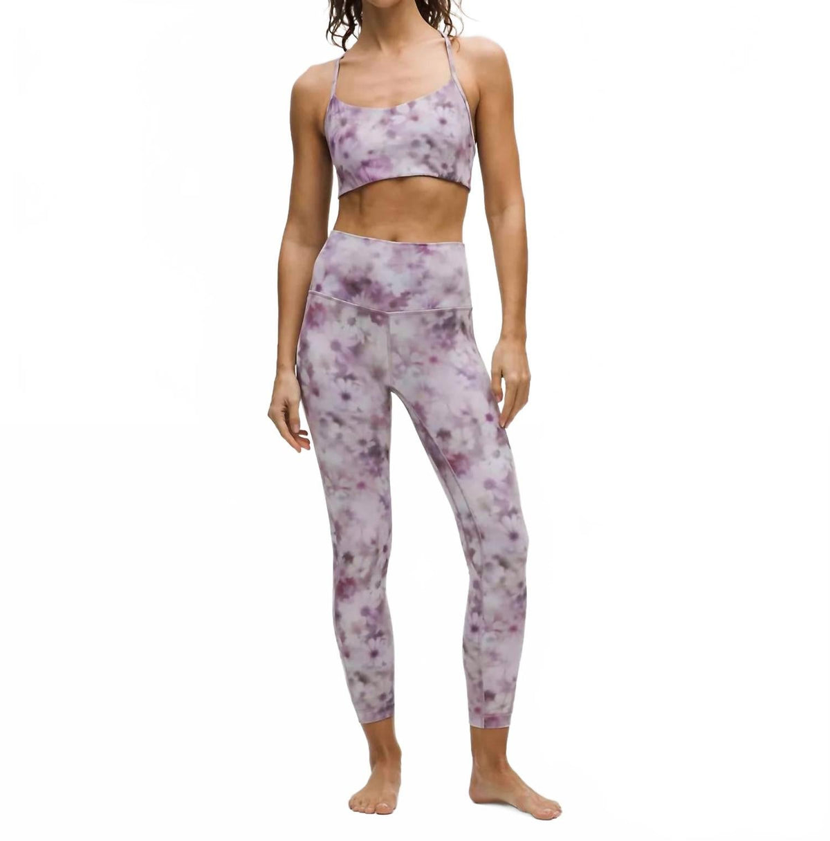Pantalón de tiro alto color violeta