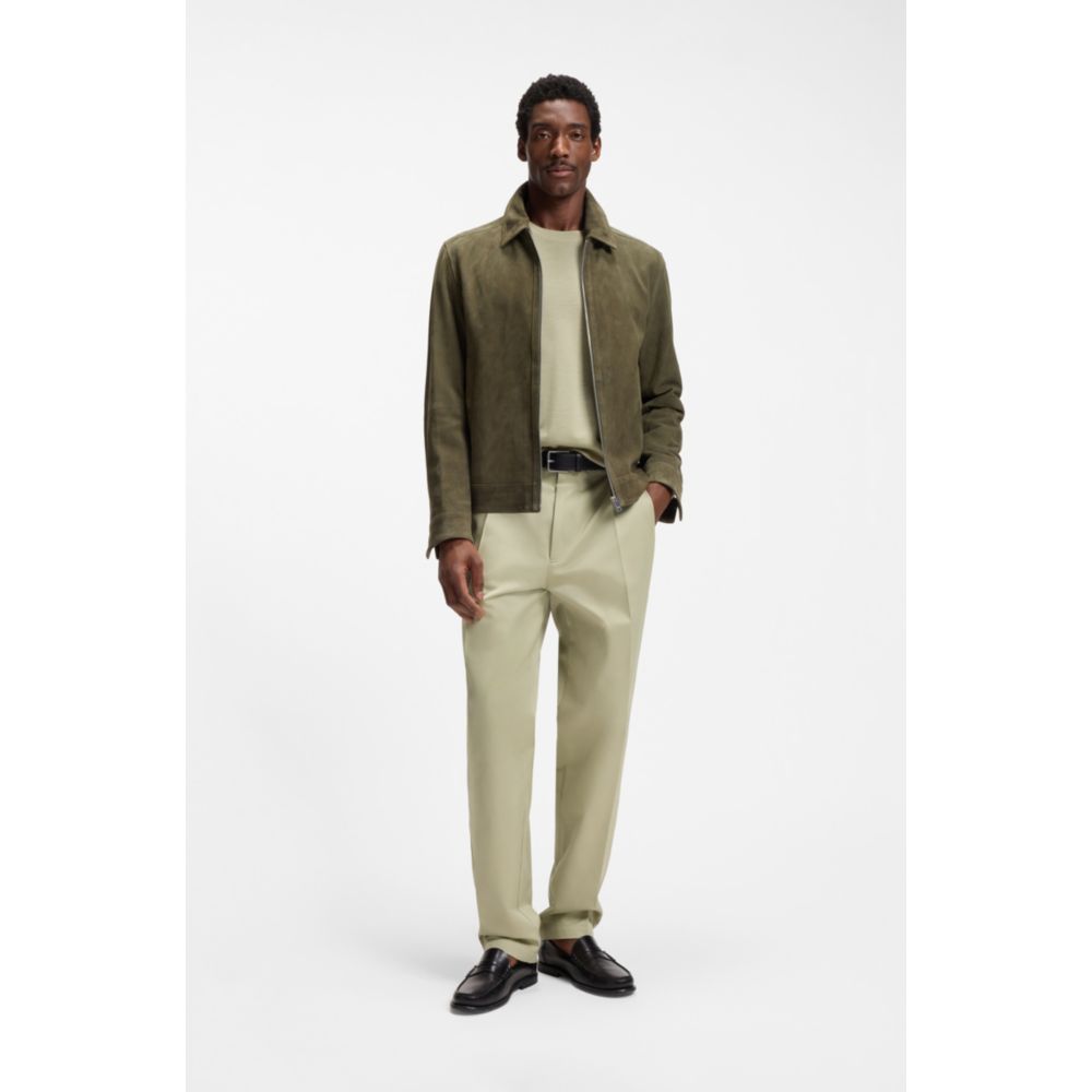 Pantalón de algodón de corte amplio