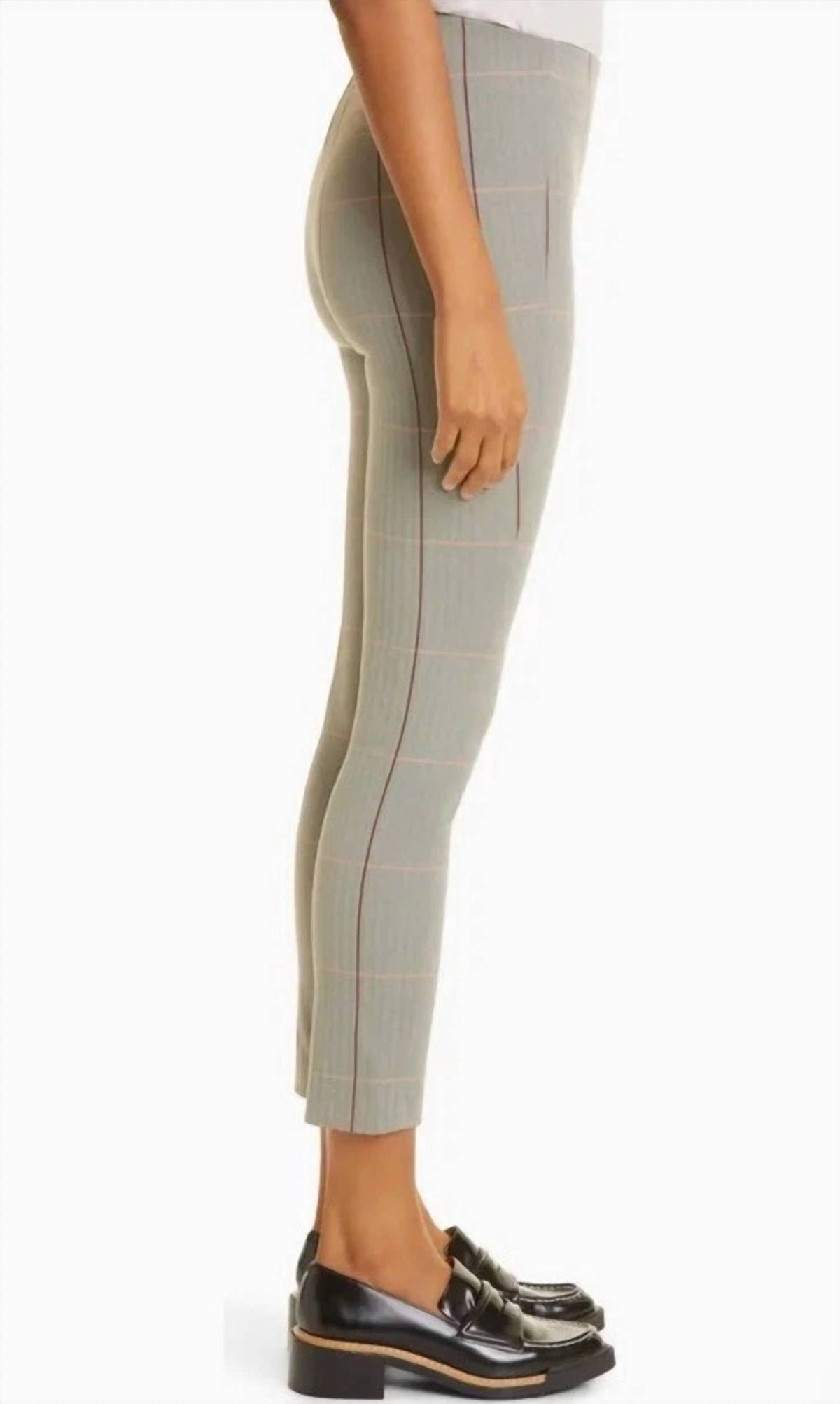 Pantalón a cuadros color gris