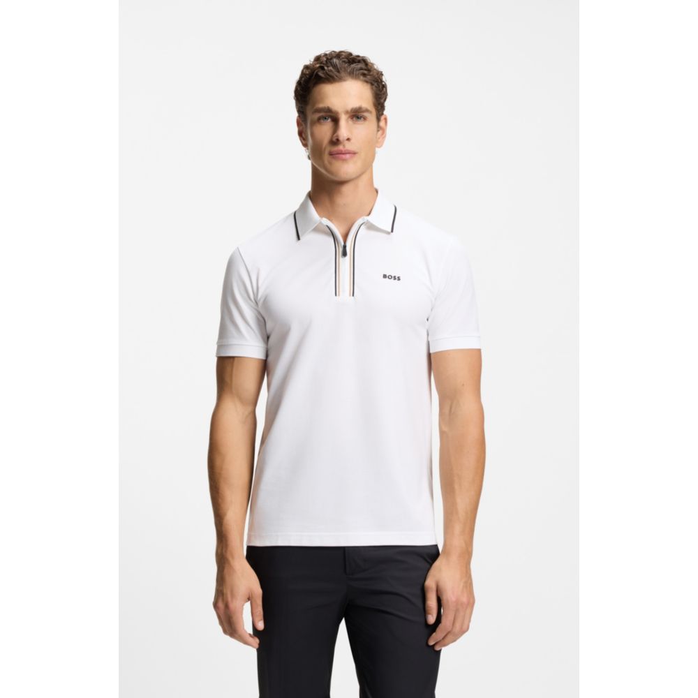 Polo de algodón de corte ajustado