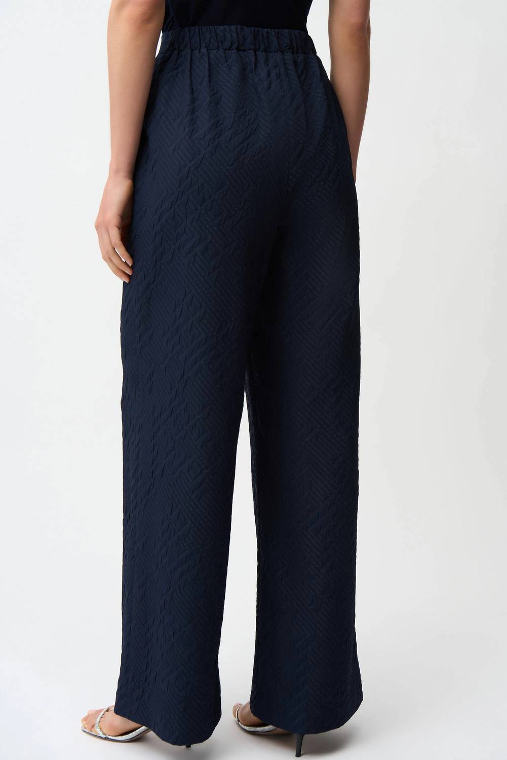 Pantalón de pierna ancha color azul