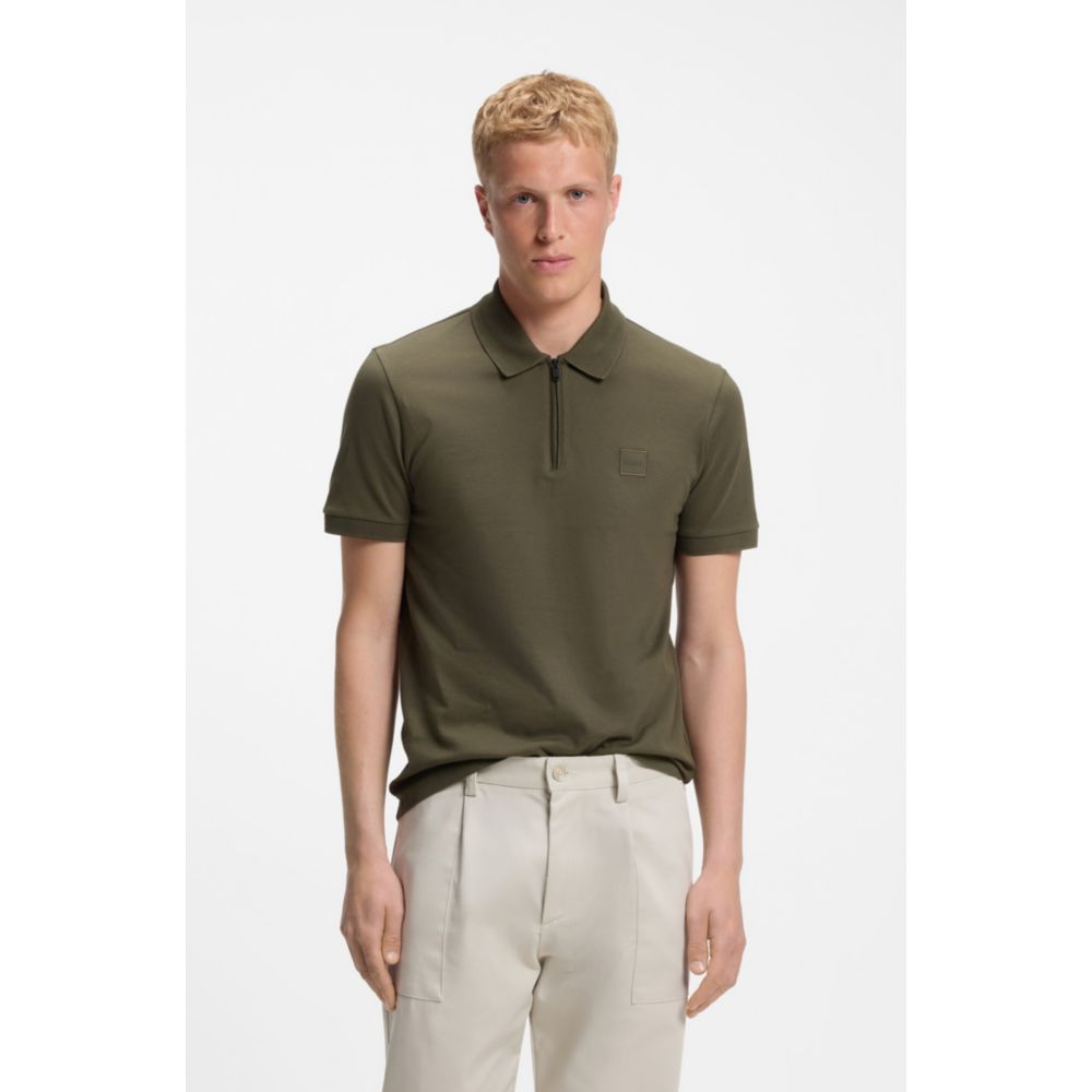 Polo de algodón de corte ajustado