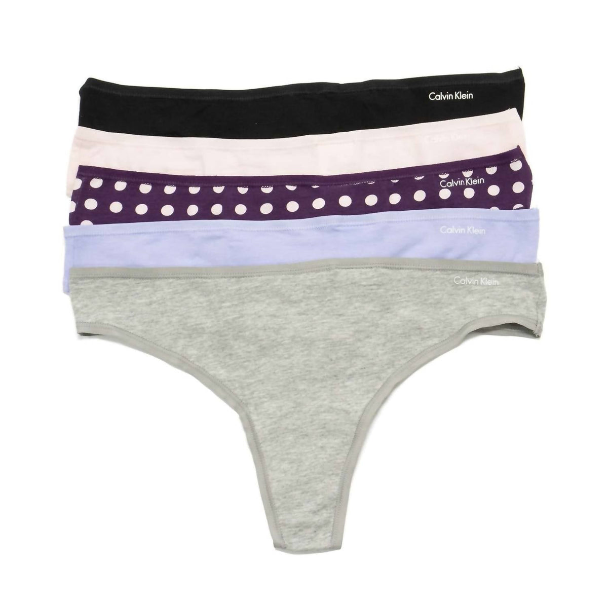 Tanga de mujer (5 unidades) de algodón color azul