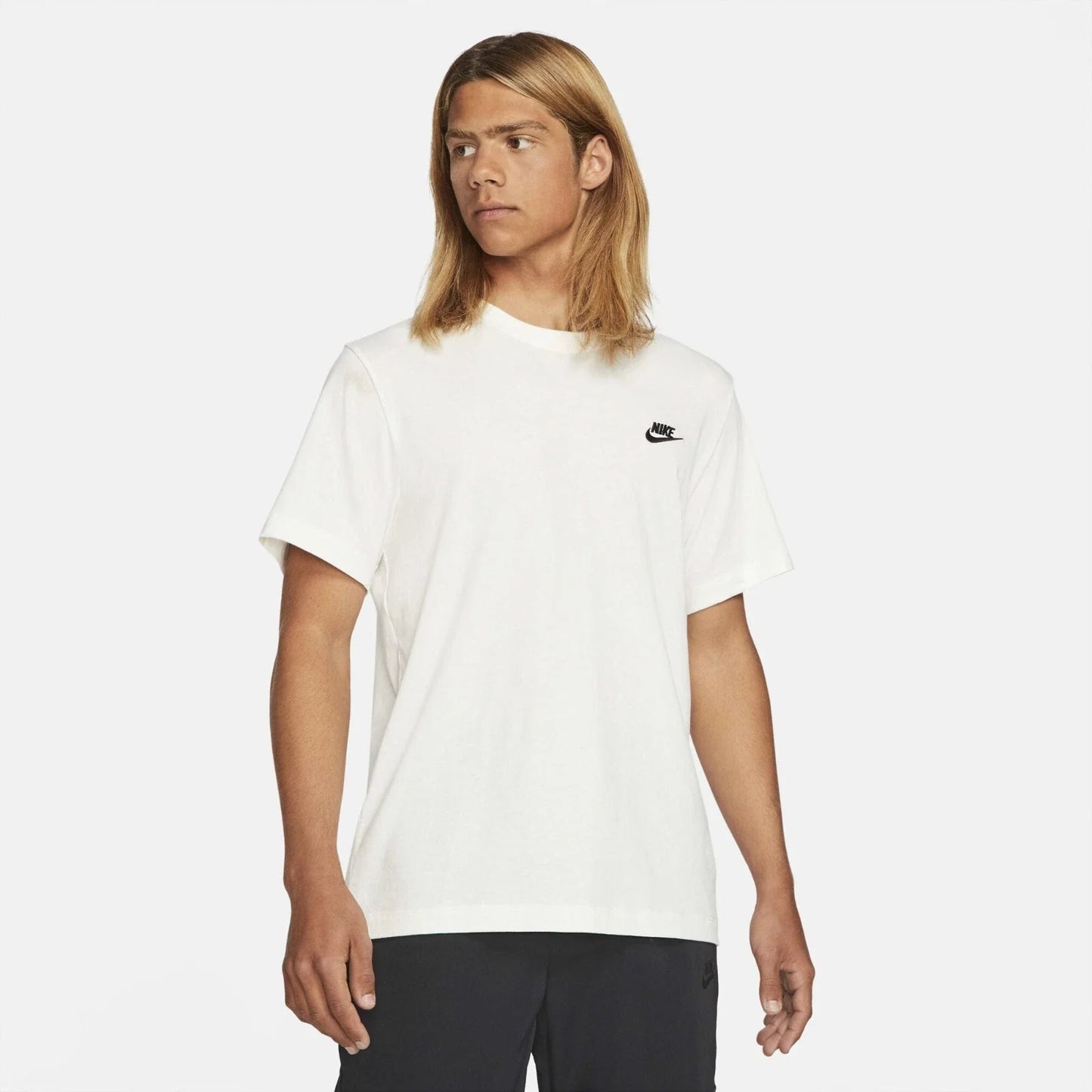 Camiseta de hombre de algodón de manga corta color negro