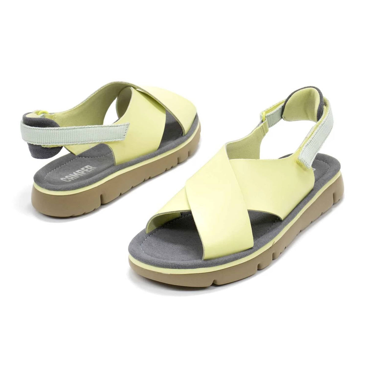 Sandalias de mujer color amarillo