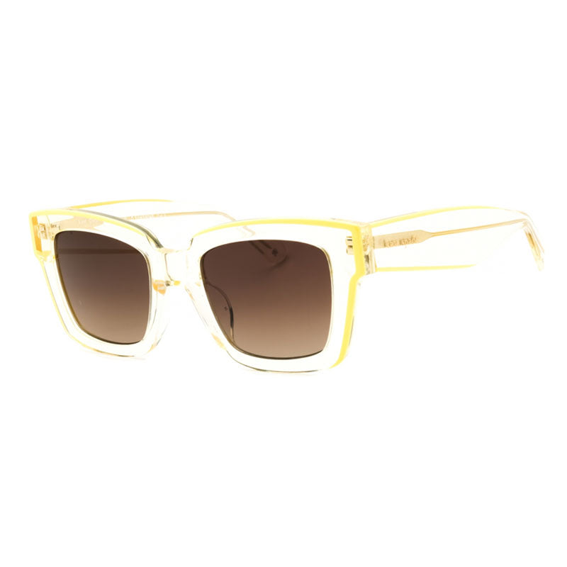 Gafas color café y amarillo
