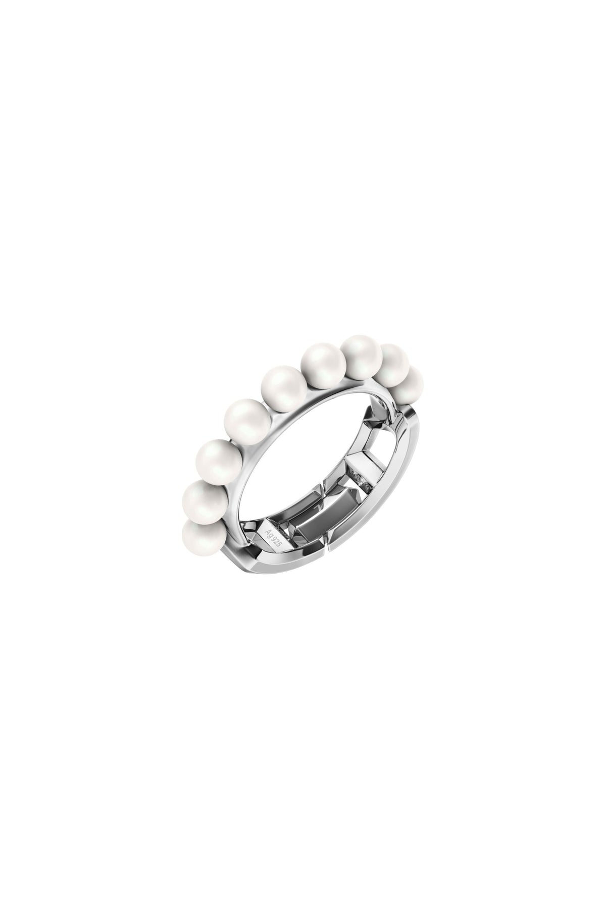 Anillo color plateado