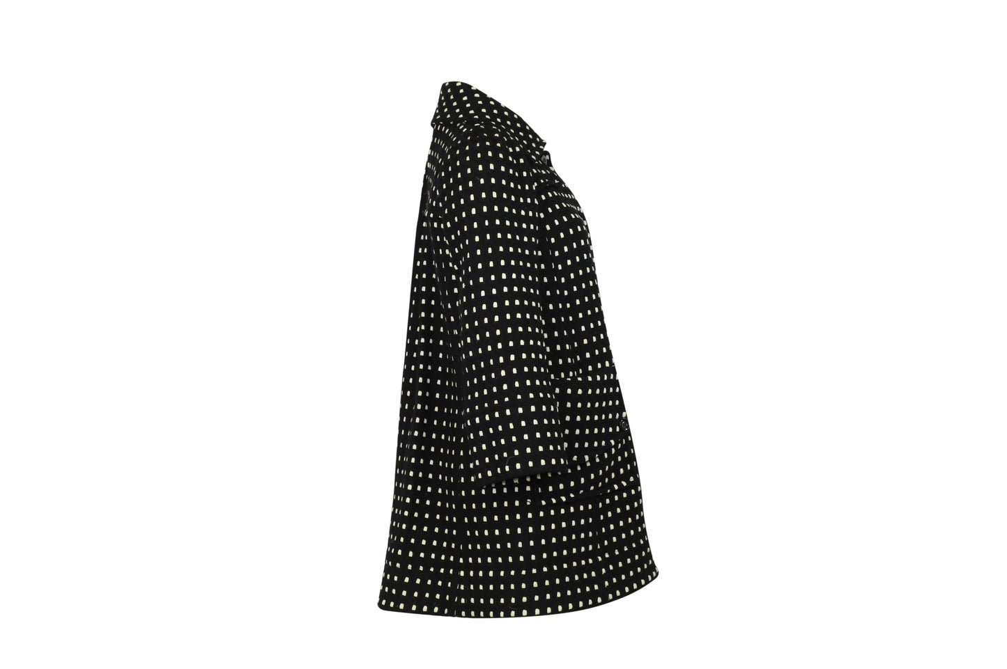 Gabardina de lana color negro