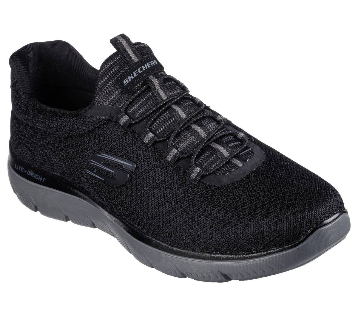 Tenis de hombre sin cordones color negro
