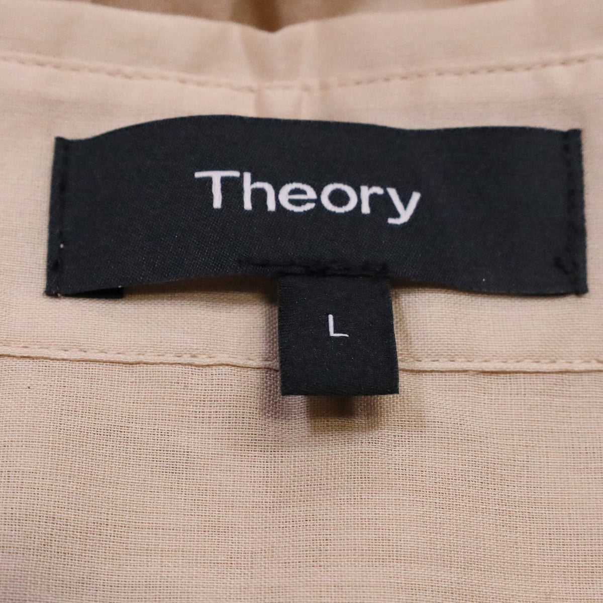 Camisa de algodón color beige
