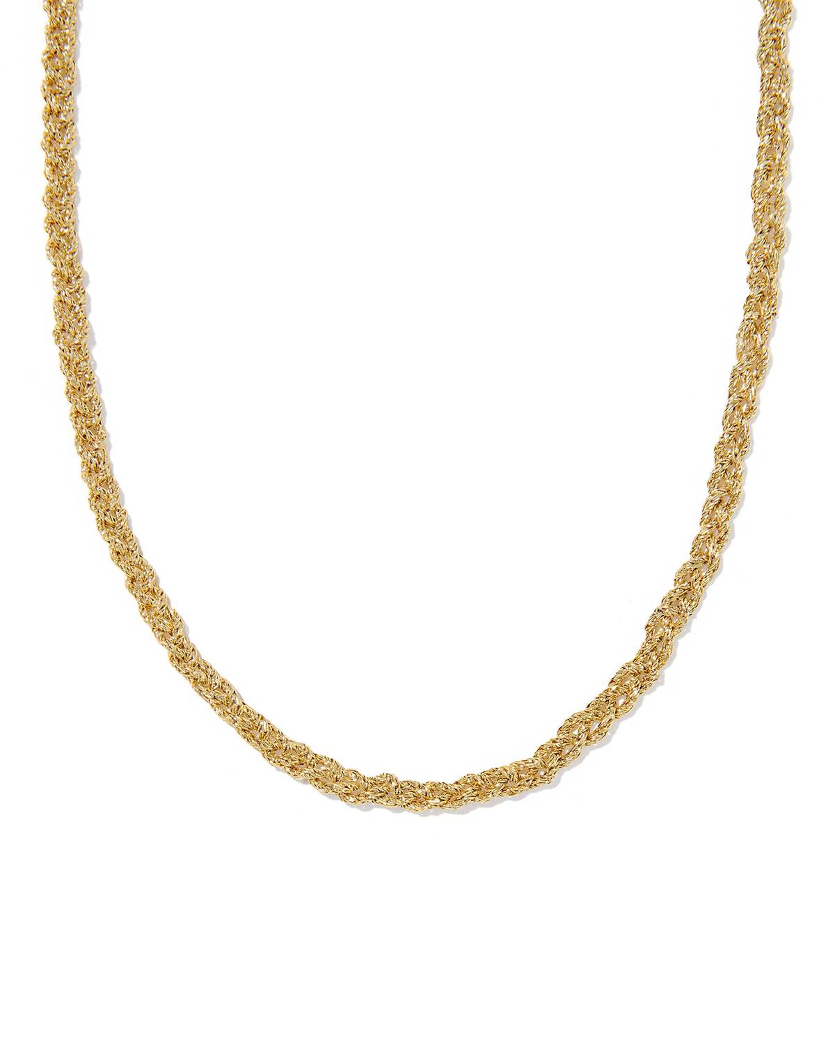 Collar de mujer color dorado