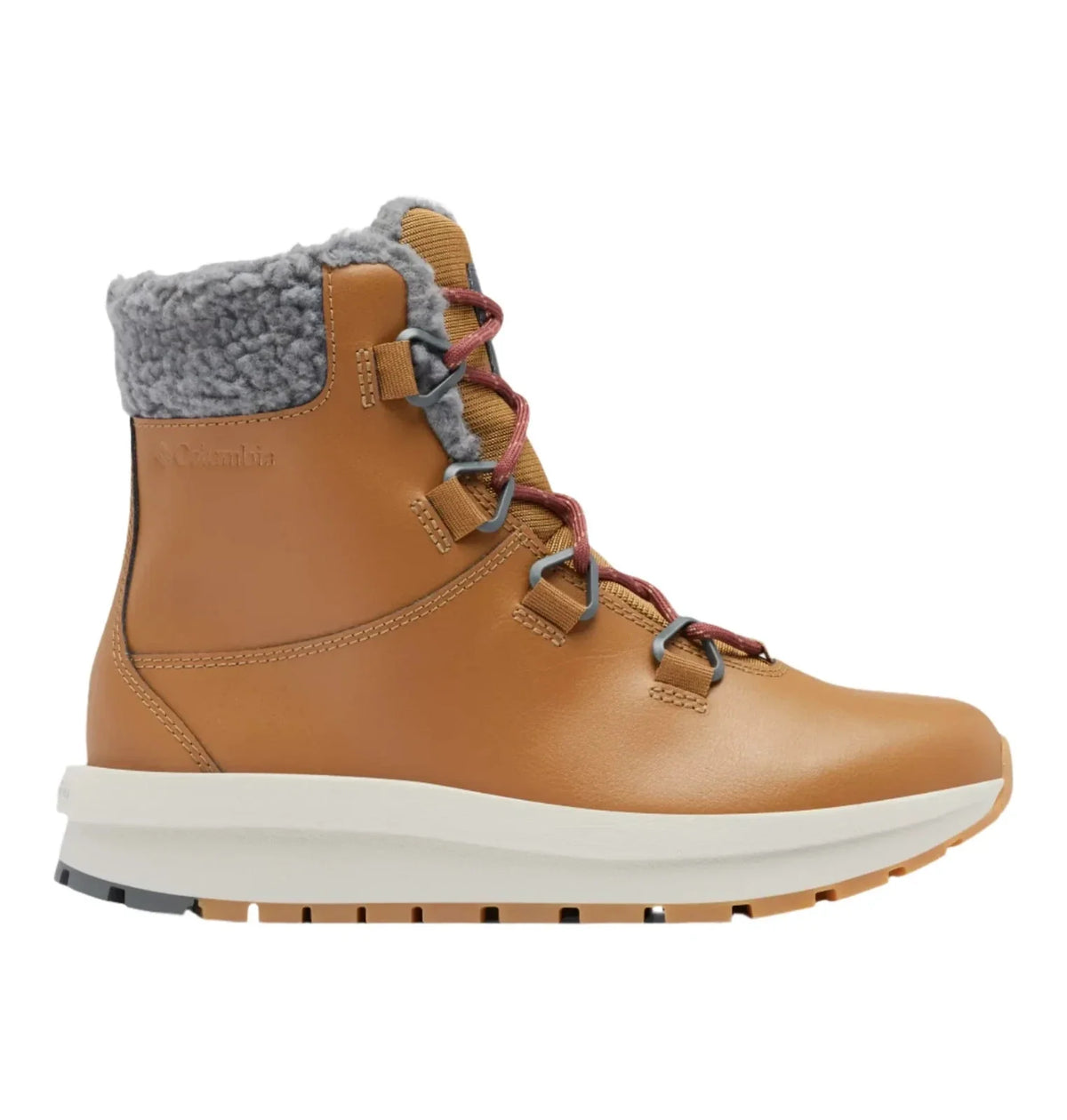 Botas de mujer de cuero impermeables color café