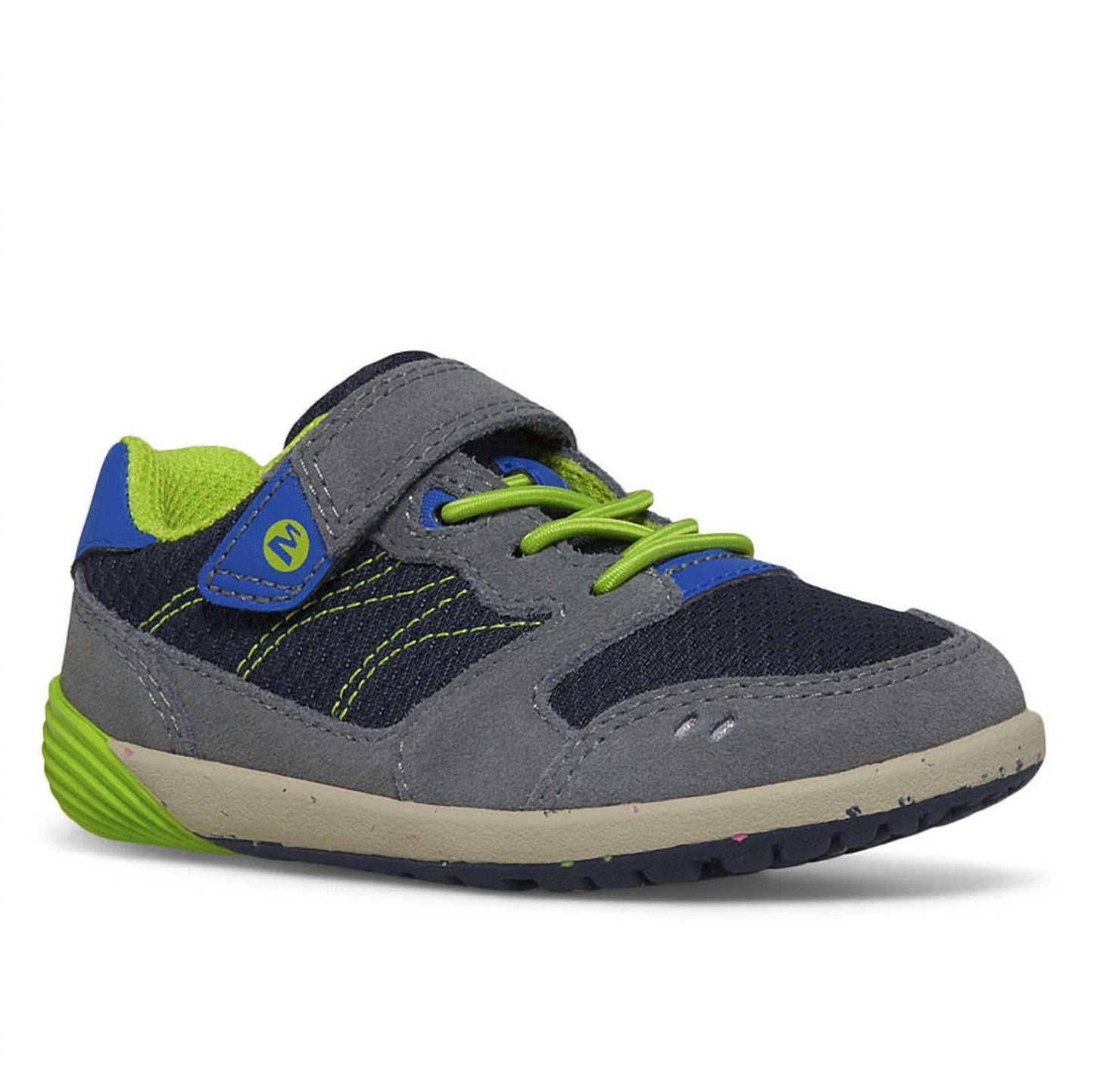 Tenis para bebé color azul marino y verde