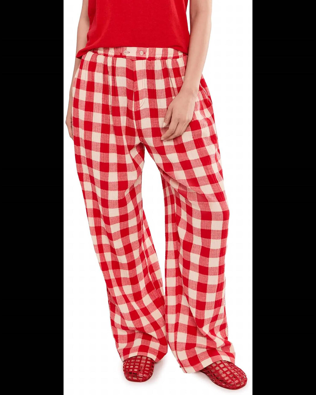 Pantalón color rojo