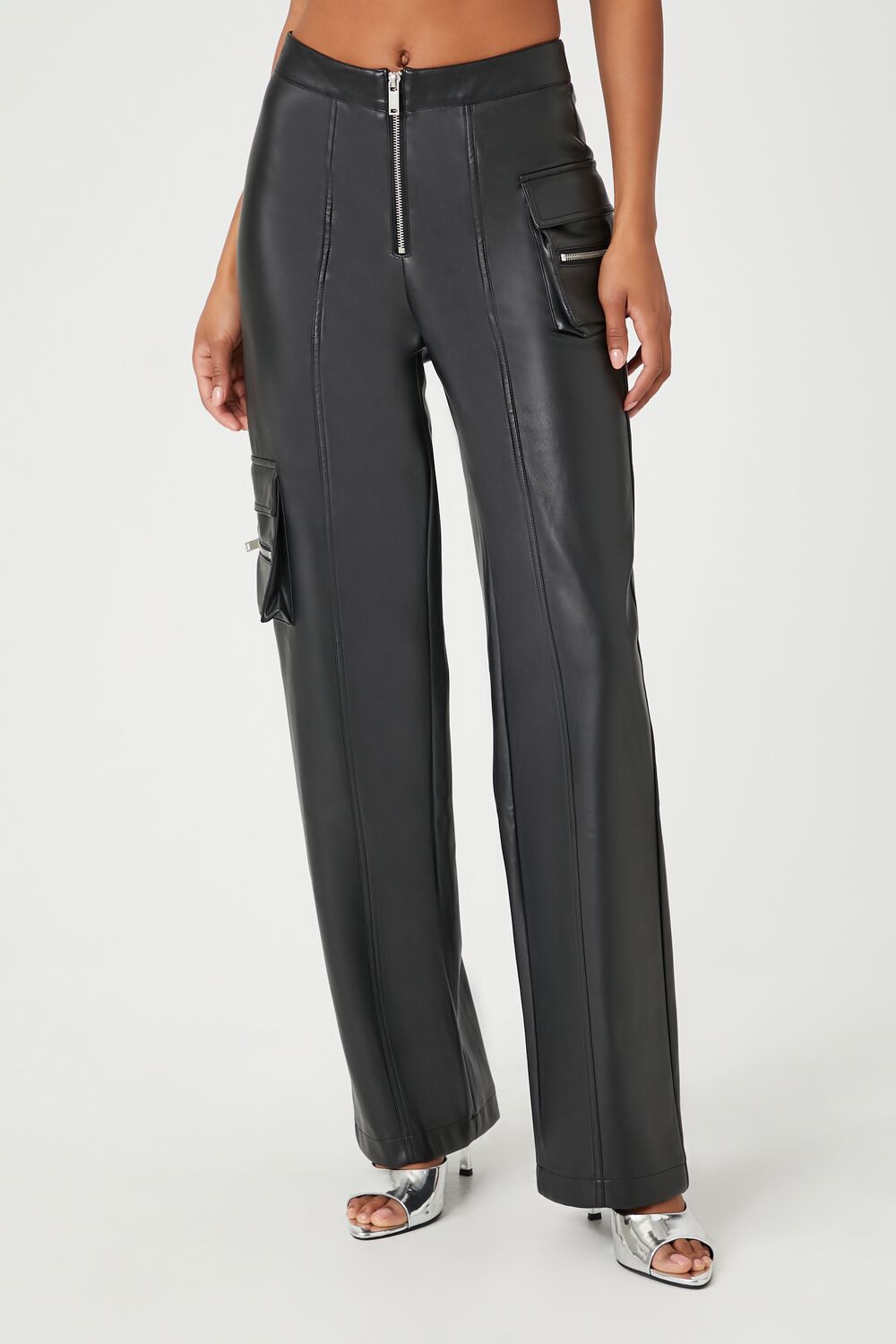 Pantalón de efecto cuero