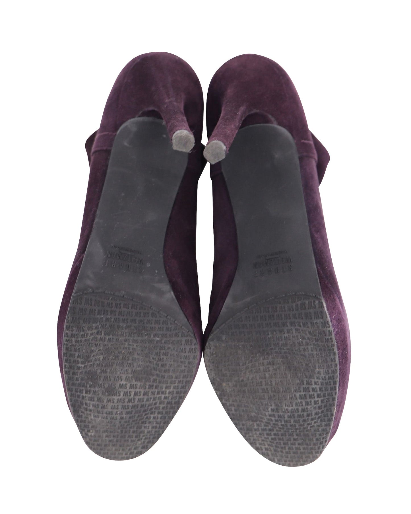 Botas de gamuza color violeta