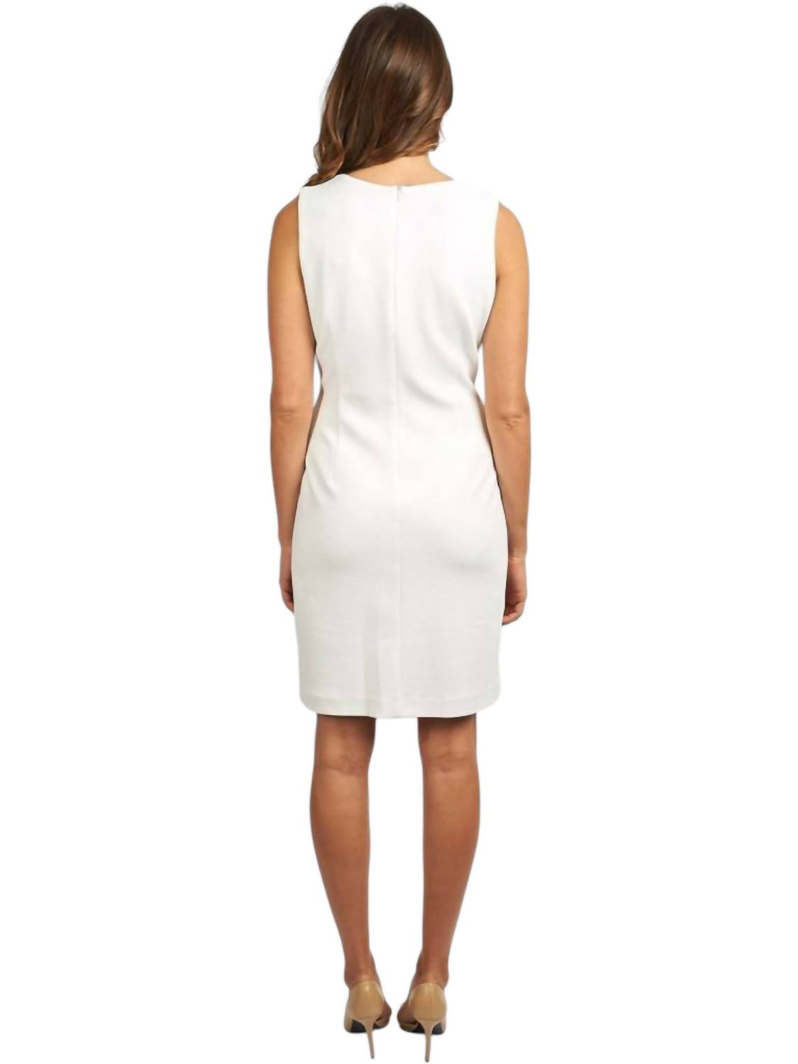 Vestido con cordones color marfil
