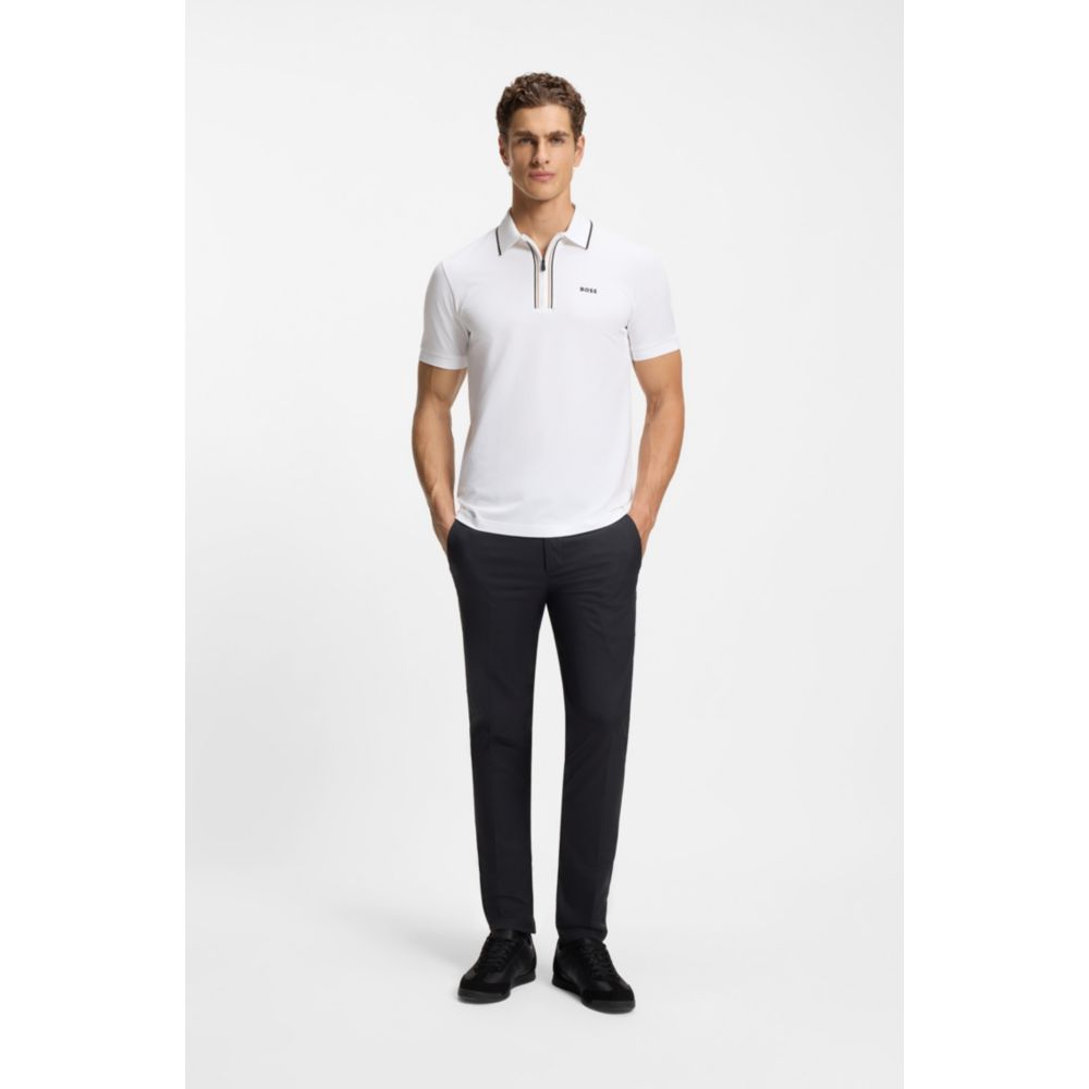 Polo de algodón de corte ajustado
