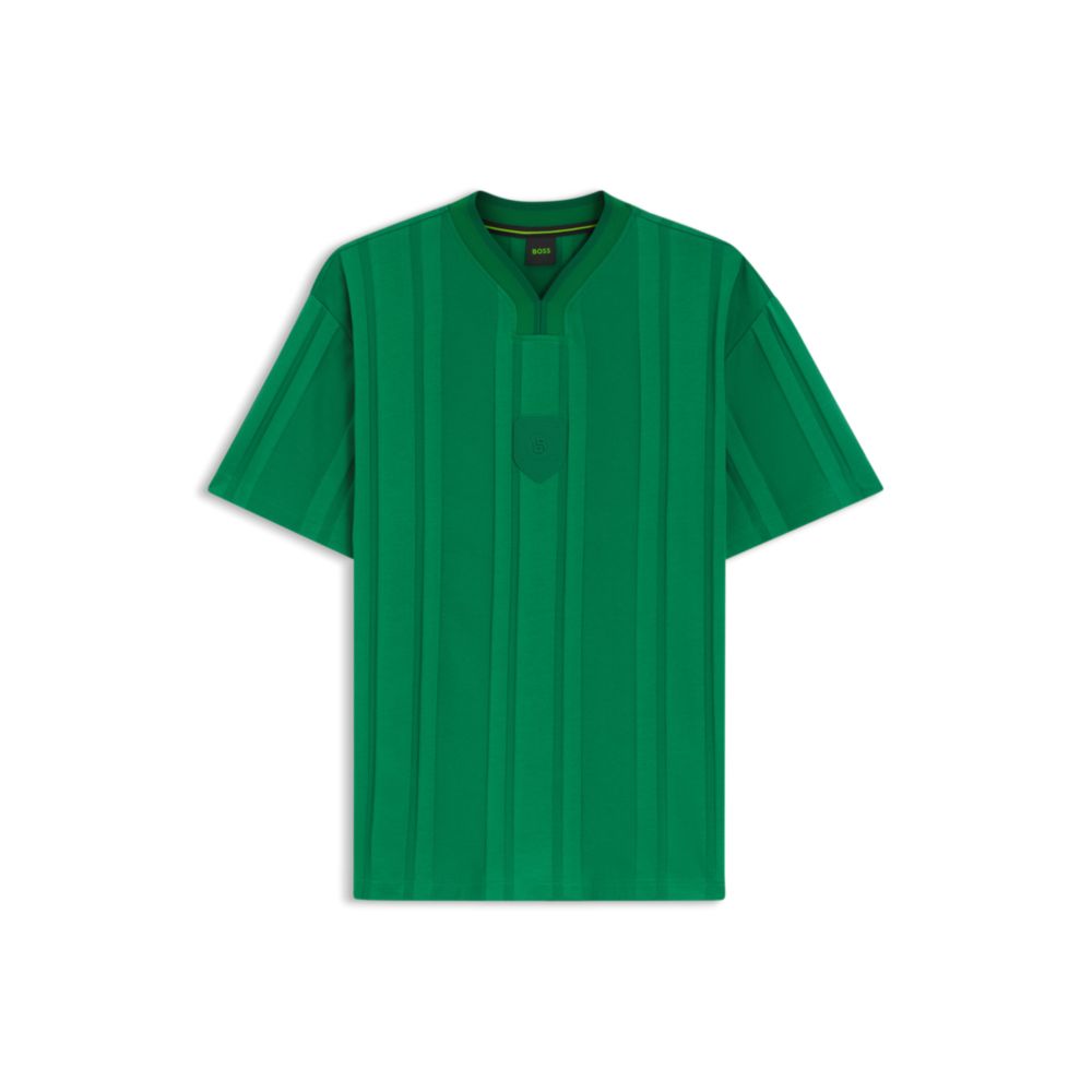 Camiseta de algodón a rayas