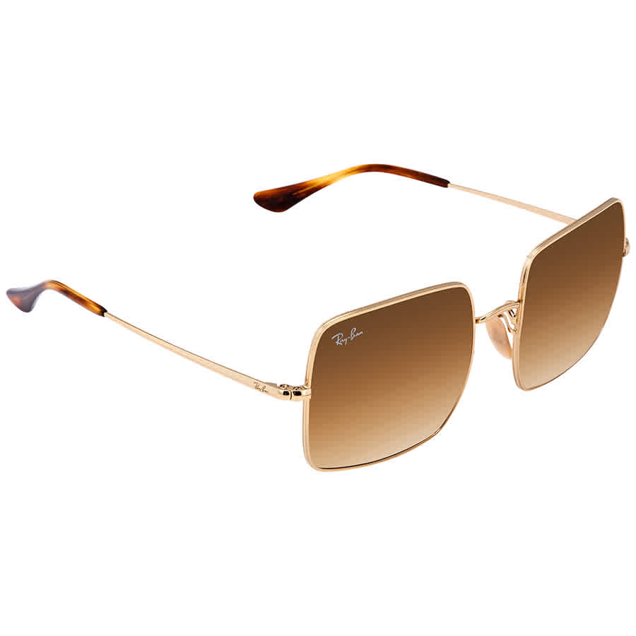 Gafas de sol unisex de montura cuadrada color café