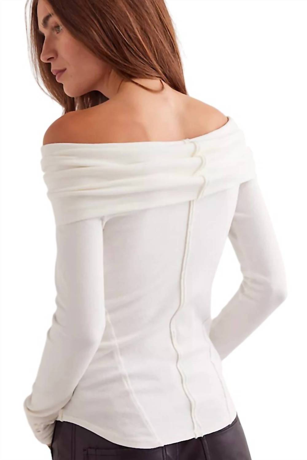 Top de mujer color marfil