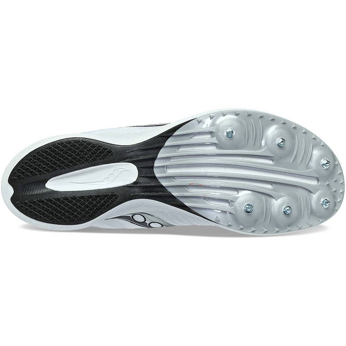 Zapatillas con clavos de mujer color blanco y plateado