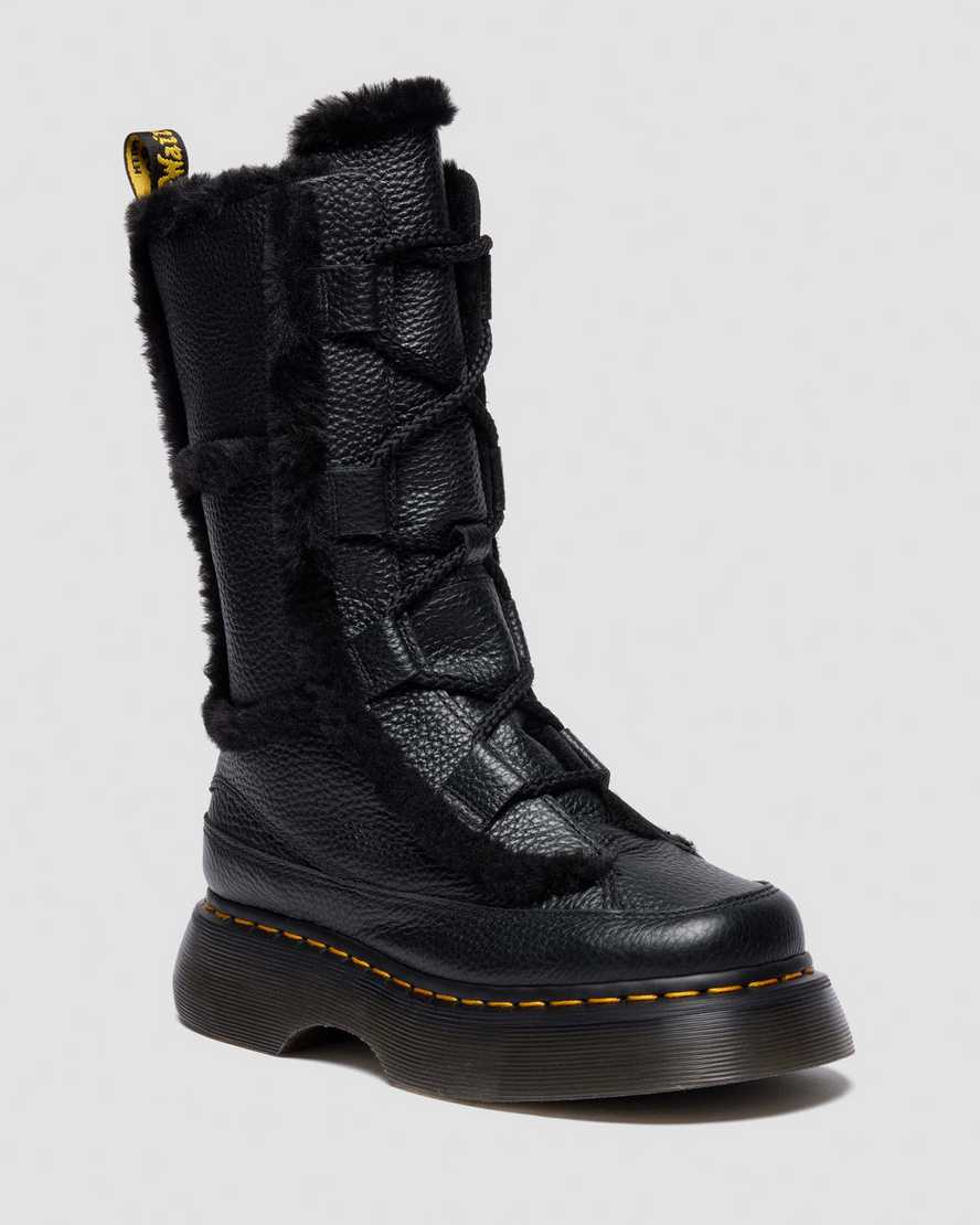 Botas de cuero con cordones