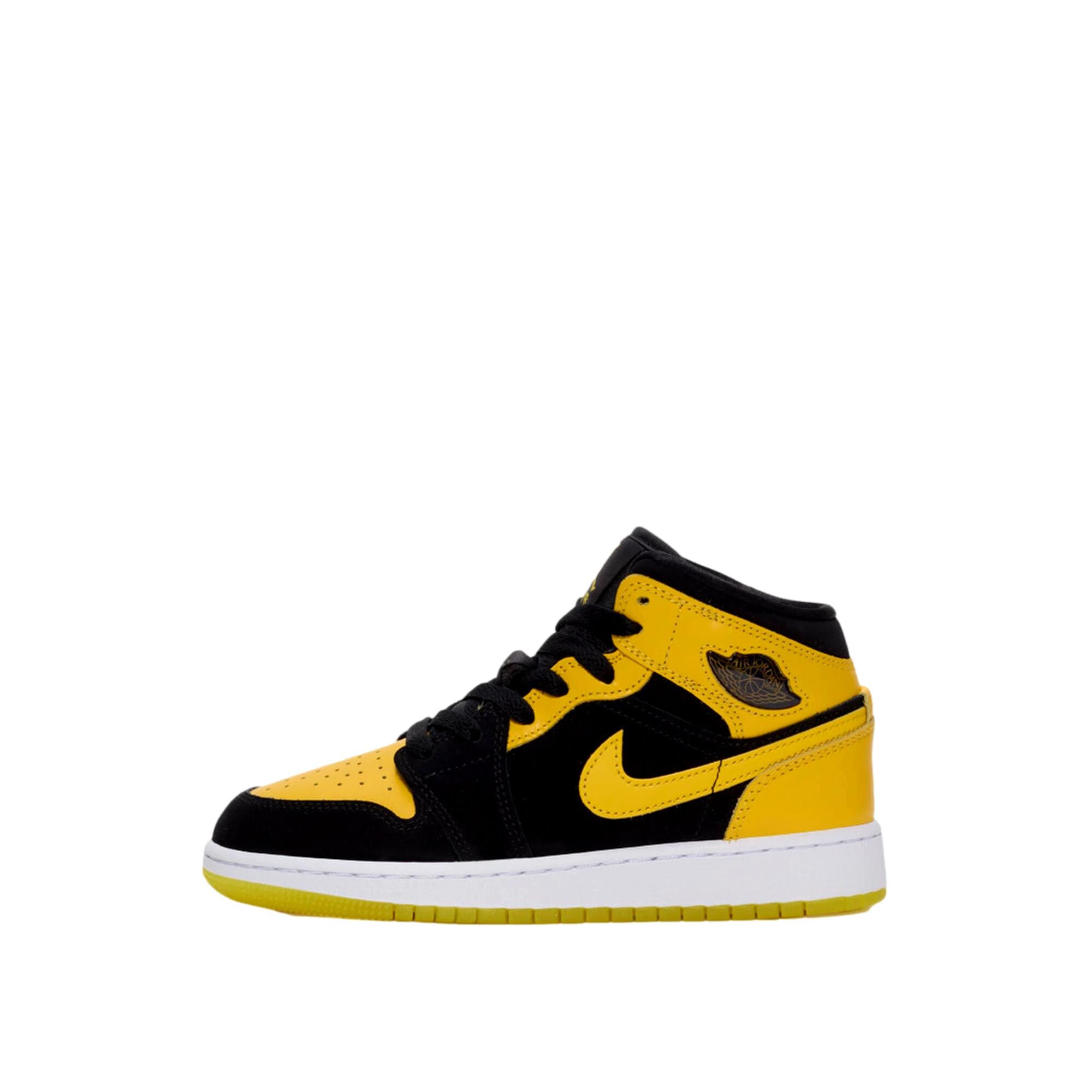 Nike Air Jordan 1 Mid SE Black / Varsity Maize - White  HJ5940-071 Escolar