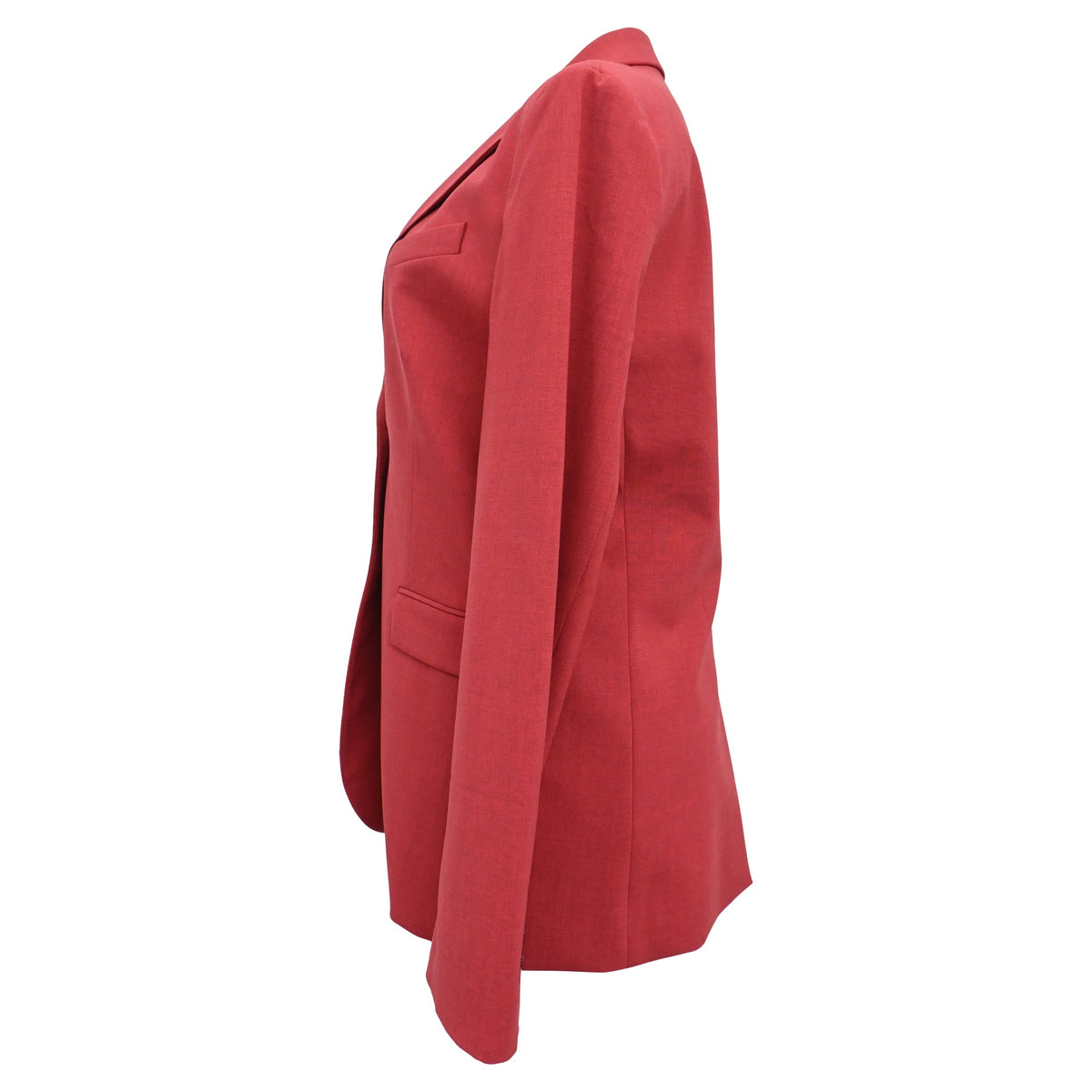 Blazer de lino color rojo
