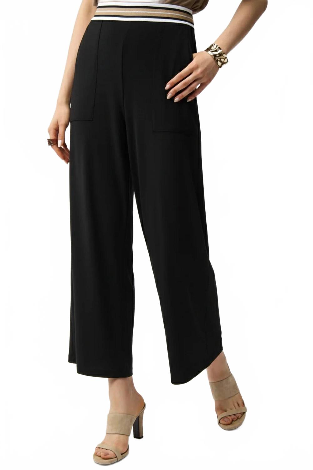 Pantalón de pierna ancha color negro