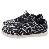 Stuart Weitzman Tenis Bajos en Lona Estampado Animal