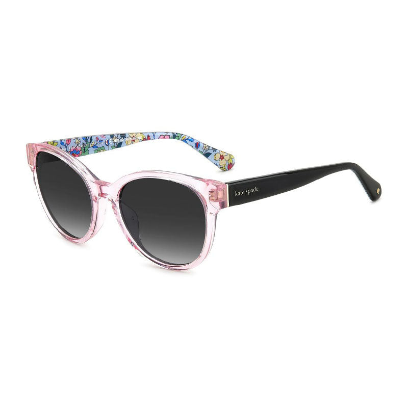 Gafas color gris oscuro y negro y rosado