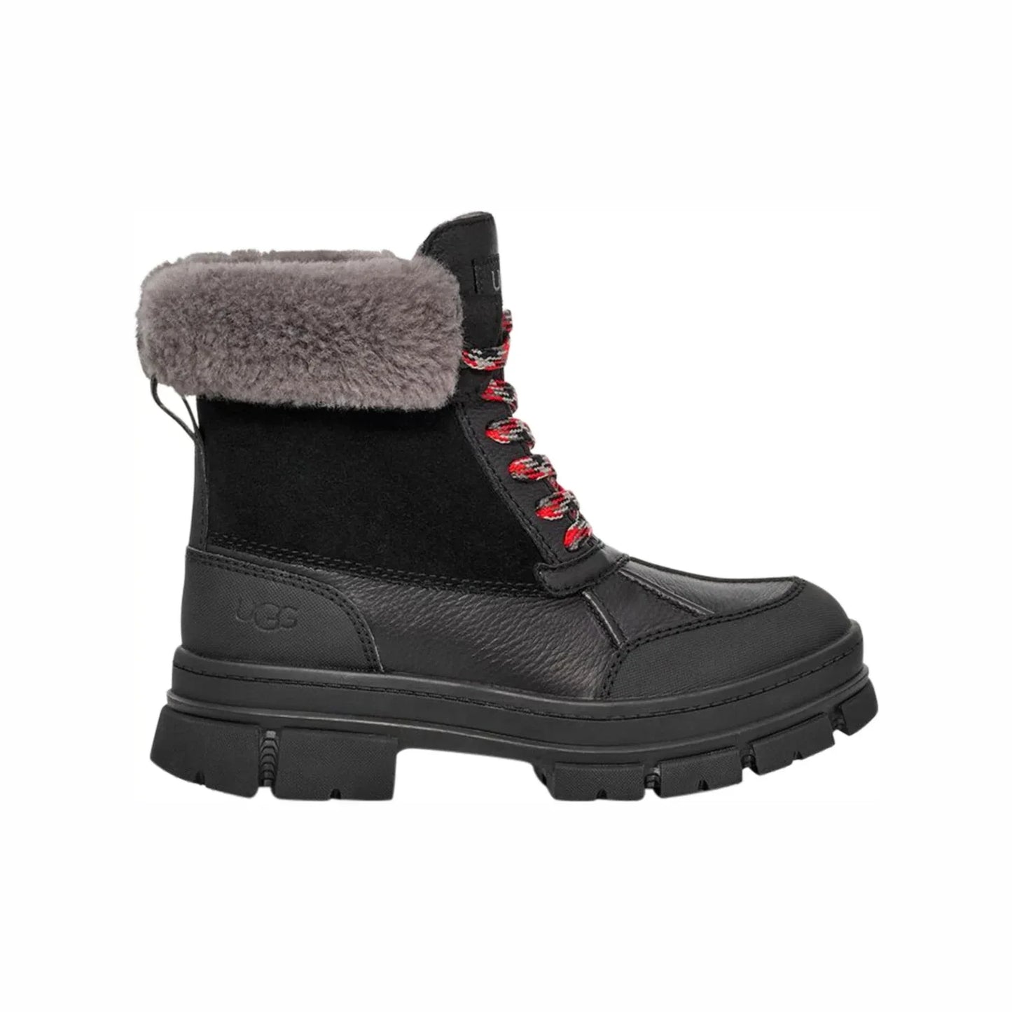 Botas de cuero impermeables color negro