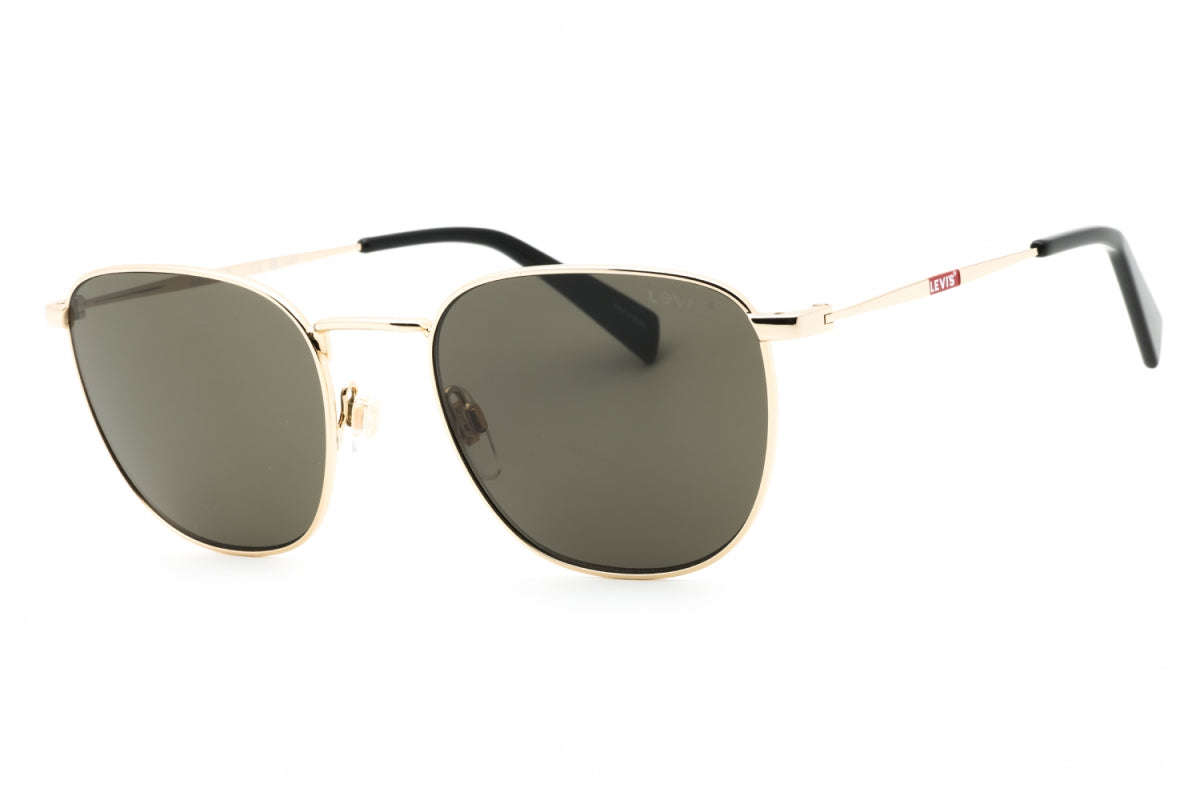 Gafas color café y dorado