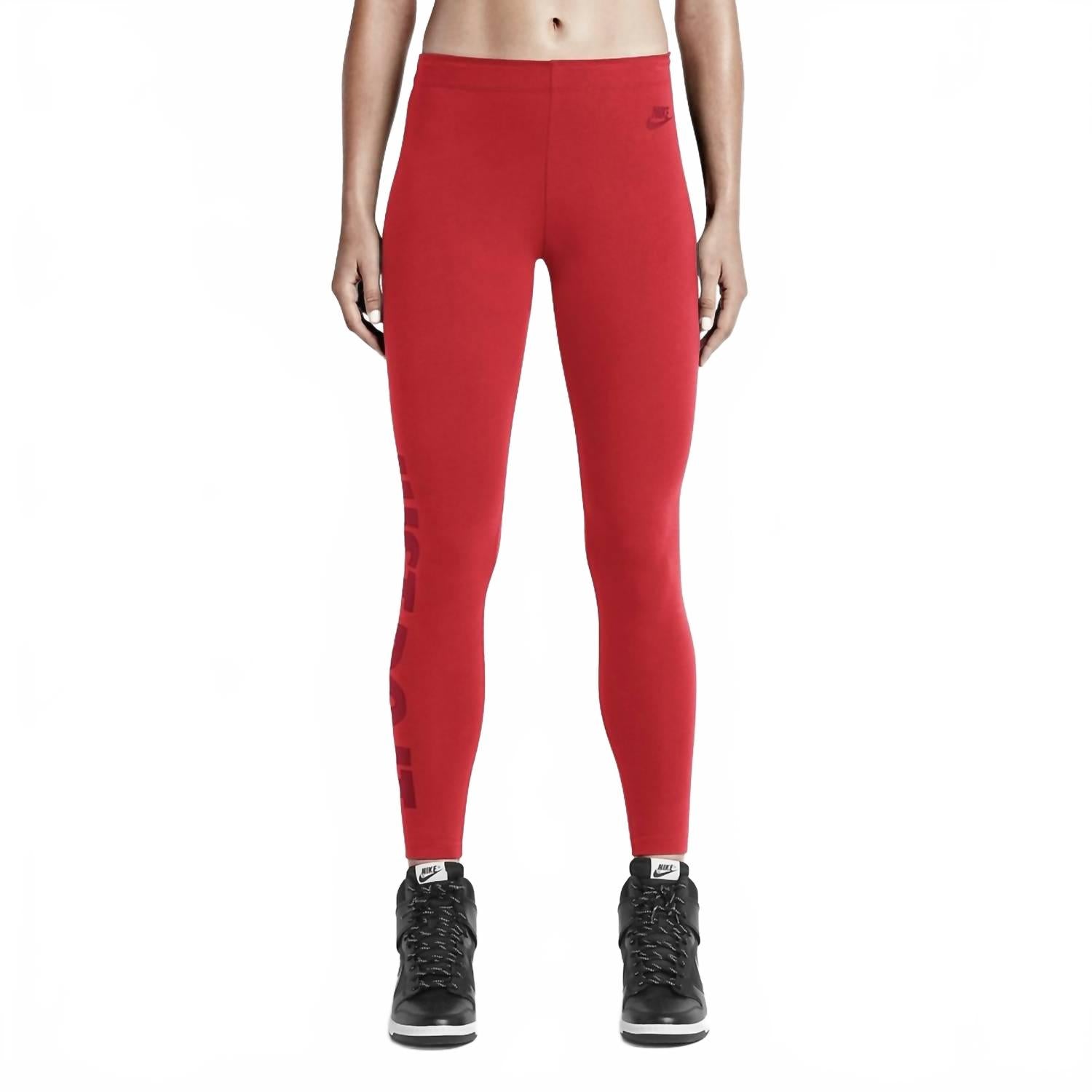 Leggings de mujer color rojo