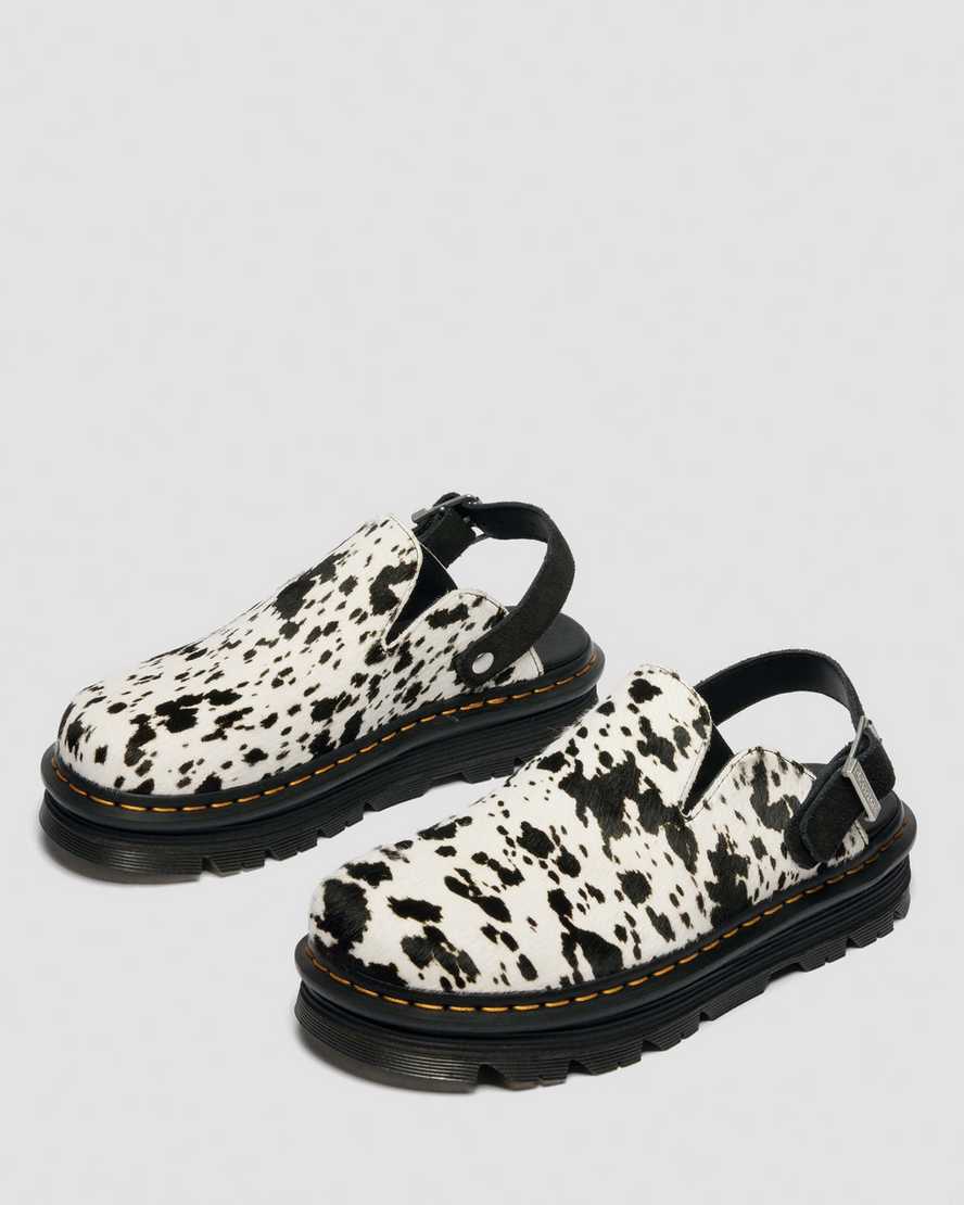 Zapatos destalonados de cuero con plataforma