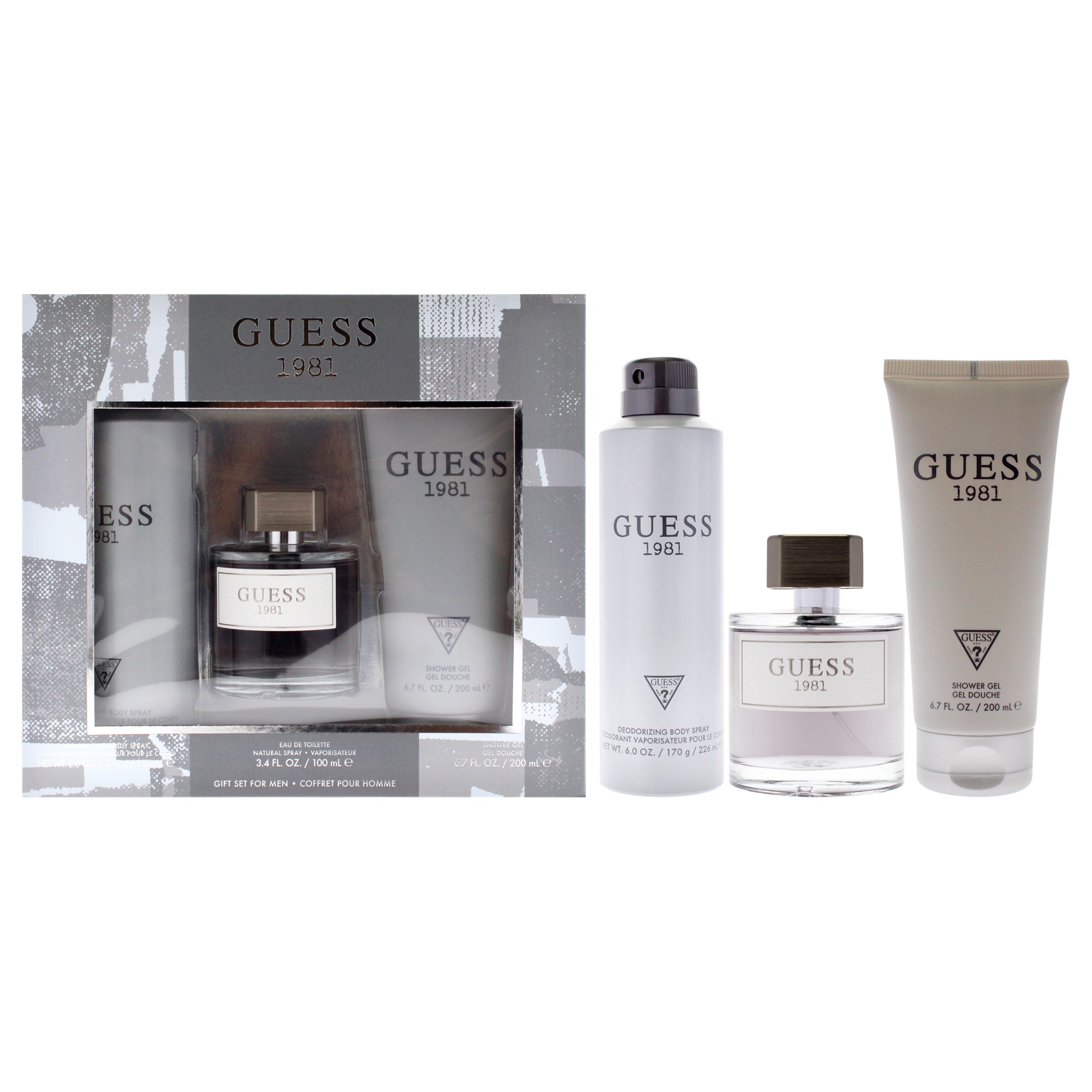 Gel de baño de hombre (3 unidades) 3,4 oz + 6 oz + 6,7 oz