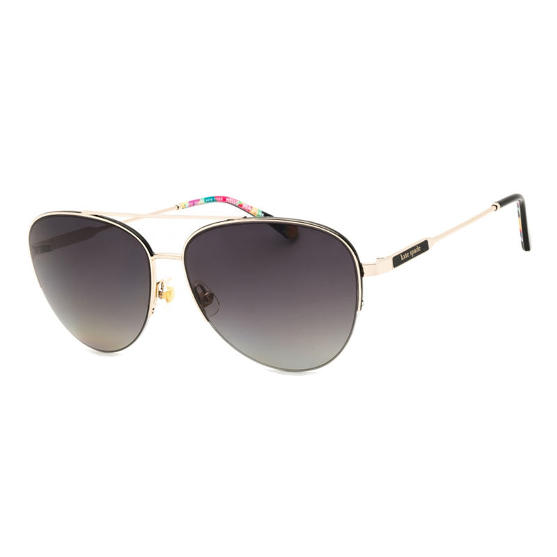 Gafas con lentes polarizados color negro y gris y dorado