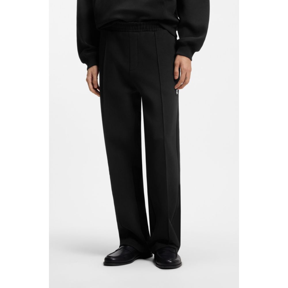 Pantalón deportivo de mezcla de algodón de corte amplio