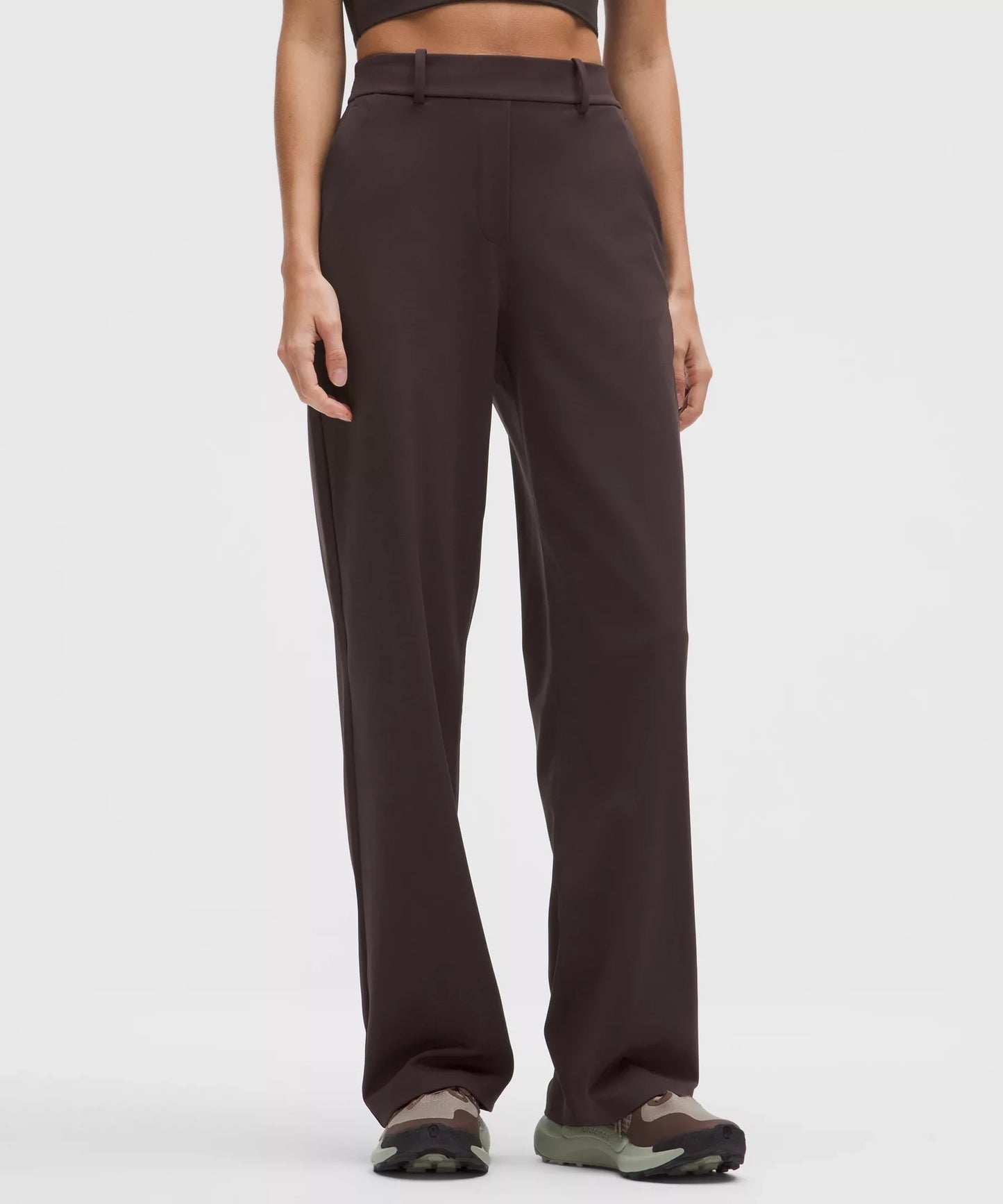 Pantalón de corte recto de tiro alto