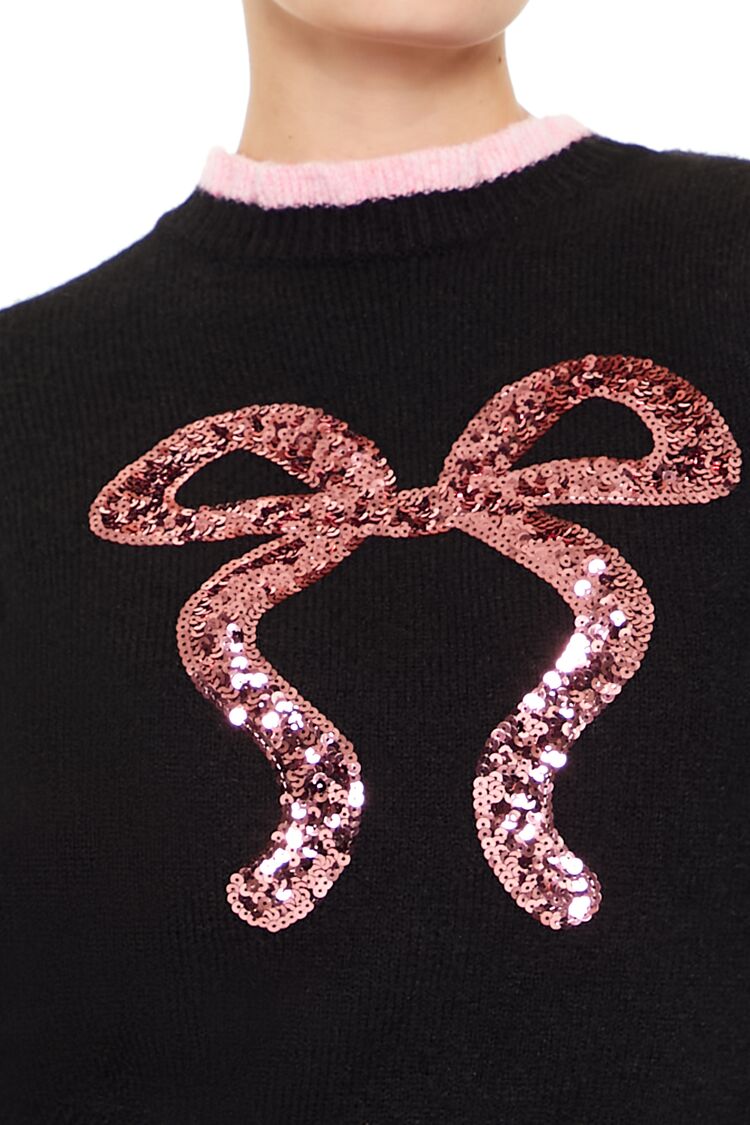Suéter con cuello alto con lentejuelas