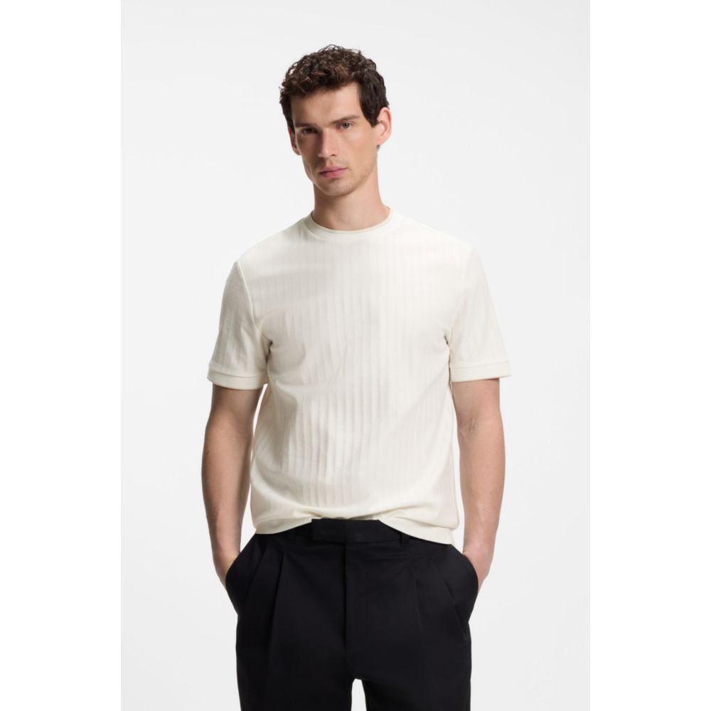 Camiseta de algodón a rayas