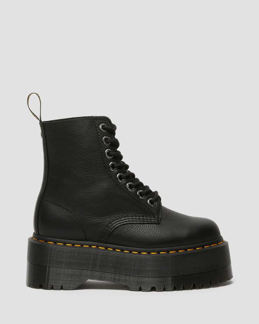 Botas de cuero con plataforma