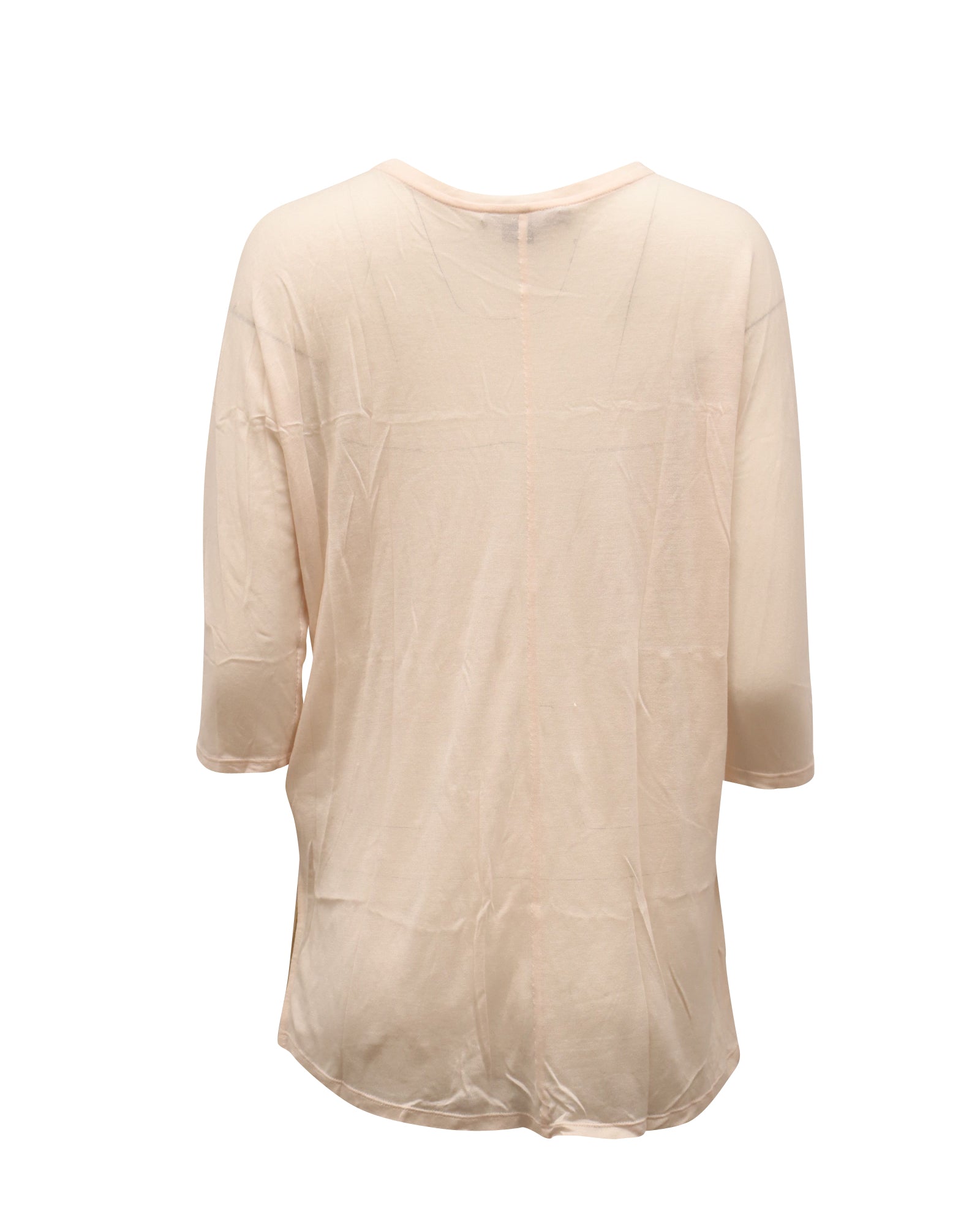 Blusa de seda color rosado