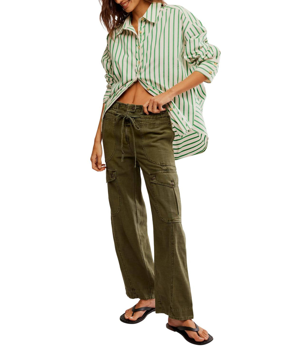 Pantalón de mujer color verde