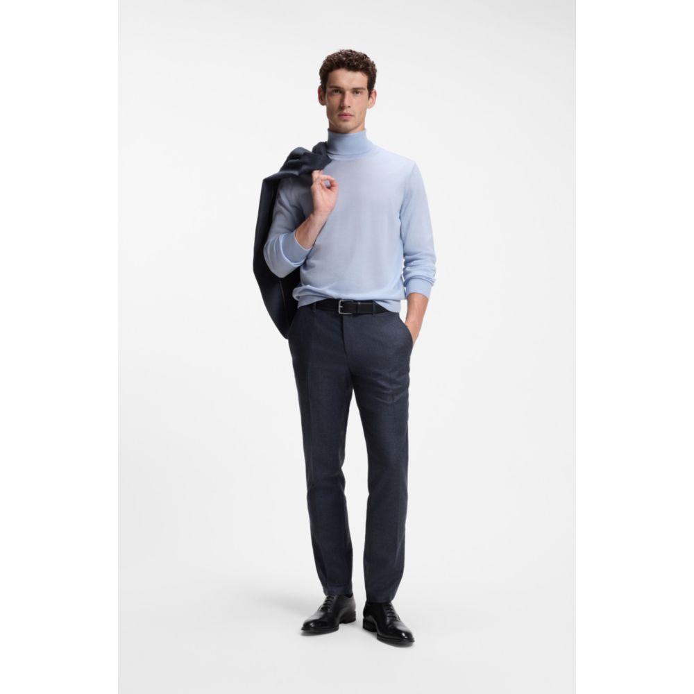 Pantalón de lana de corte ajustado