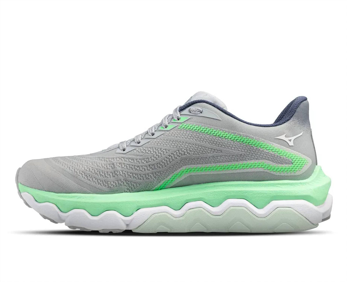 Tenis para correr de mujer color blanco y azul