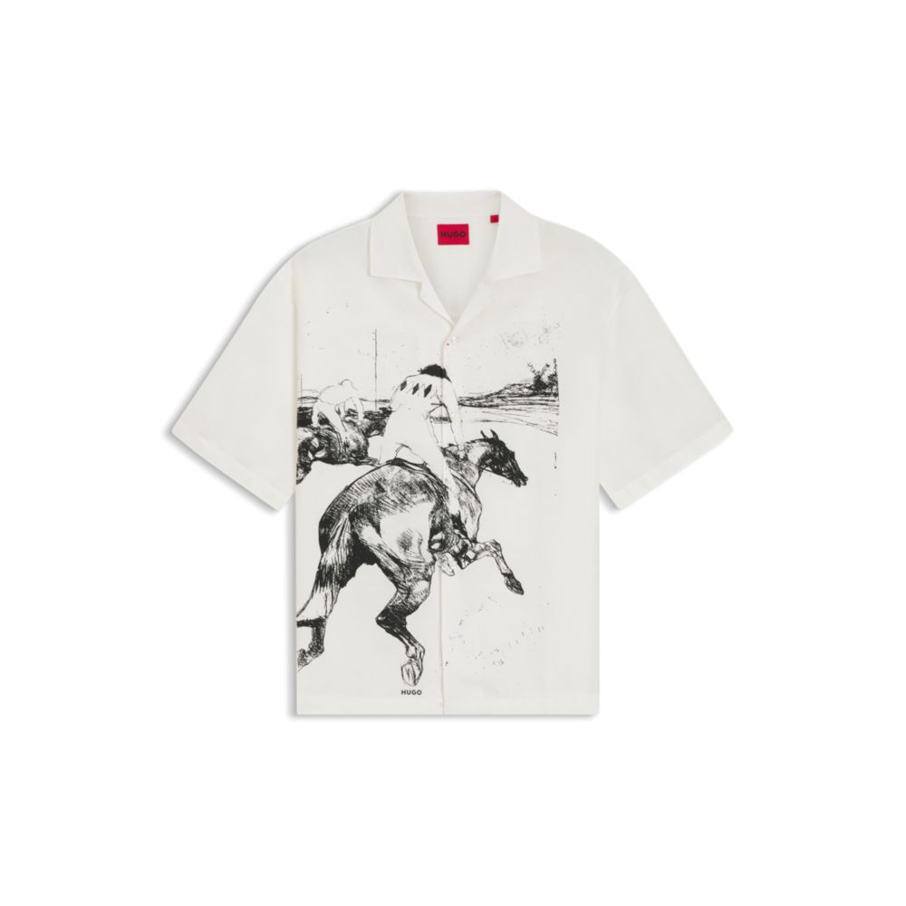 Camisa de corte amplio