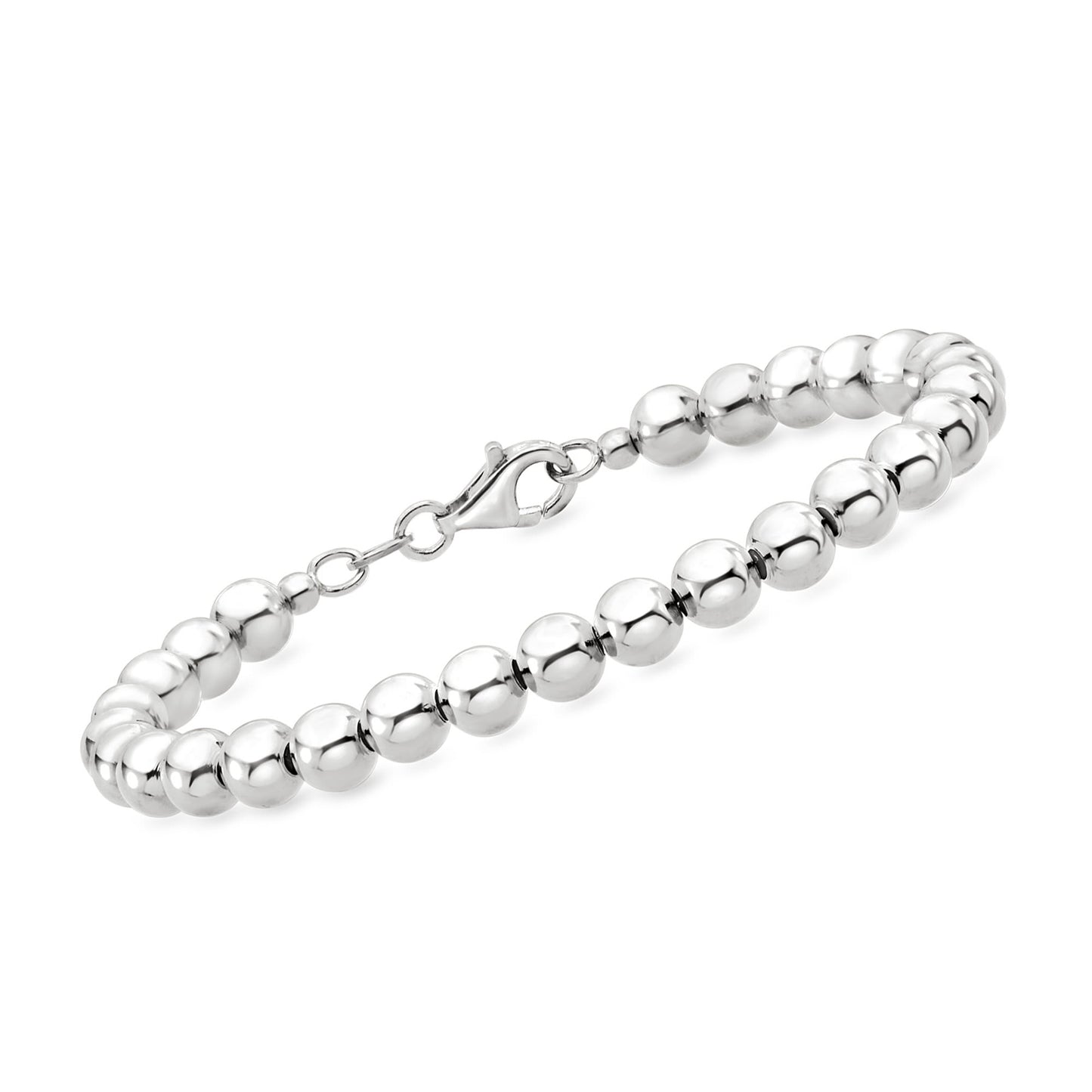 Ross-Simons Italiana de Cuentas en Plata Esterlina 6mm