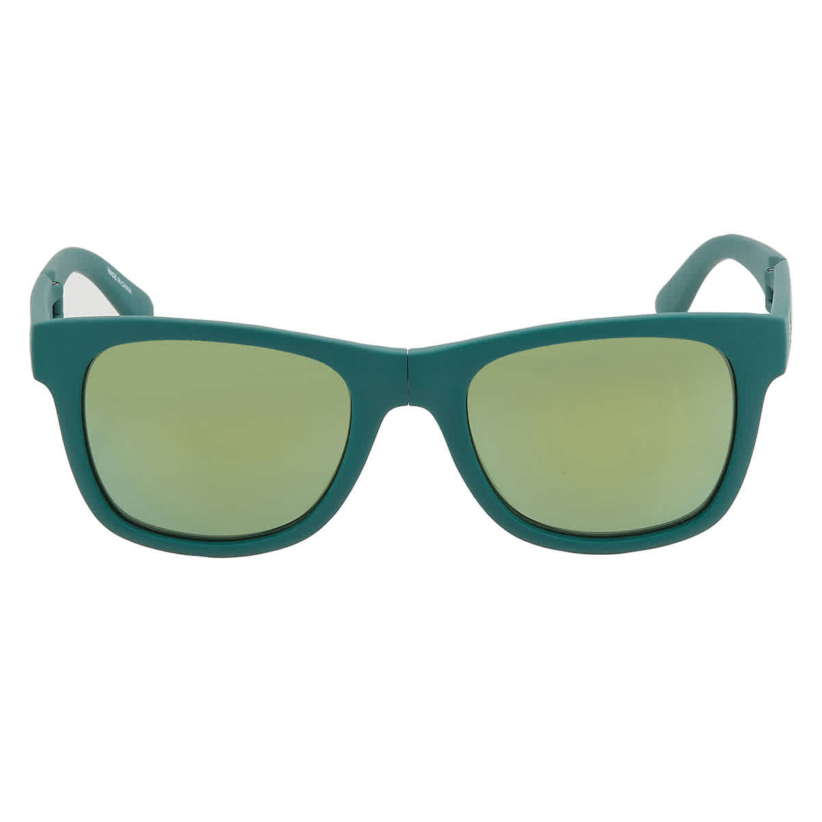 Gafas de sol unisex de montura cuadrada color verde